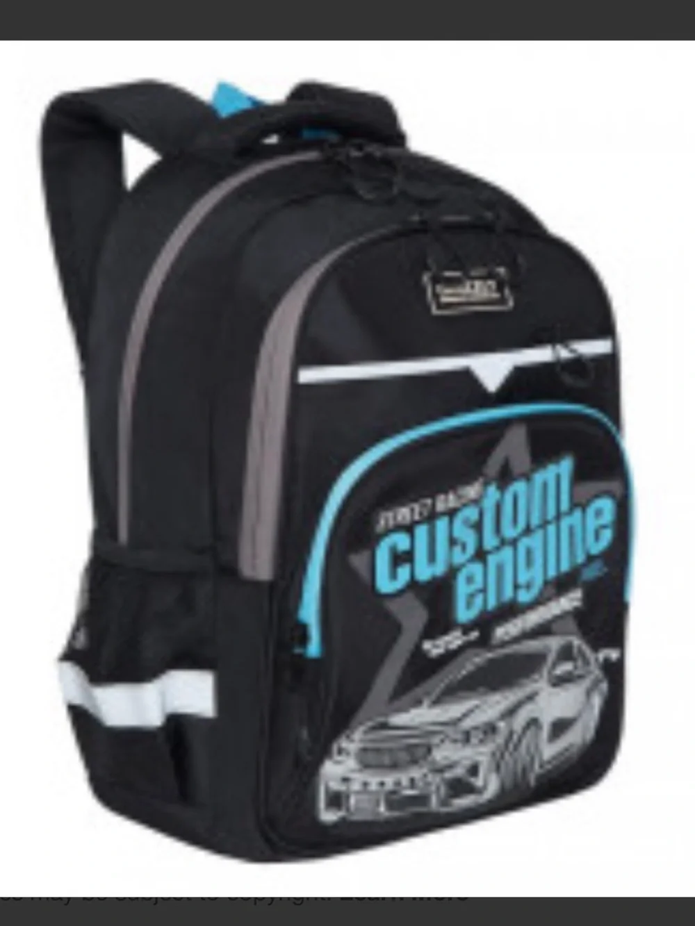 Kid’s Black & Blue Custom Engine Backpack
